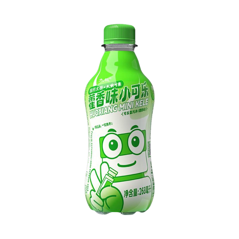 推荐商品：太极食品 藿香味小可乐 268ml 瓶装