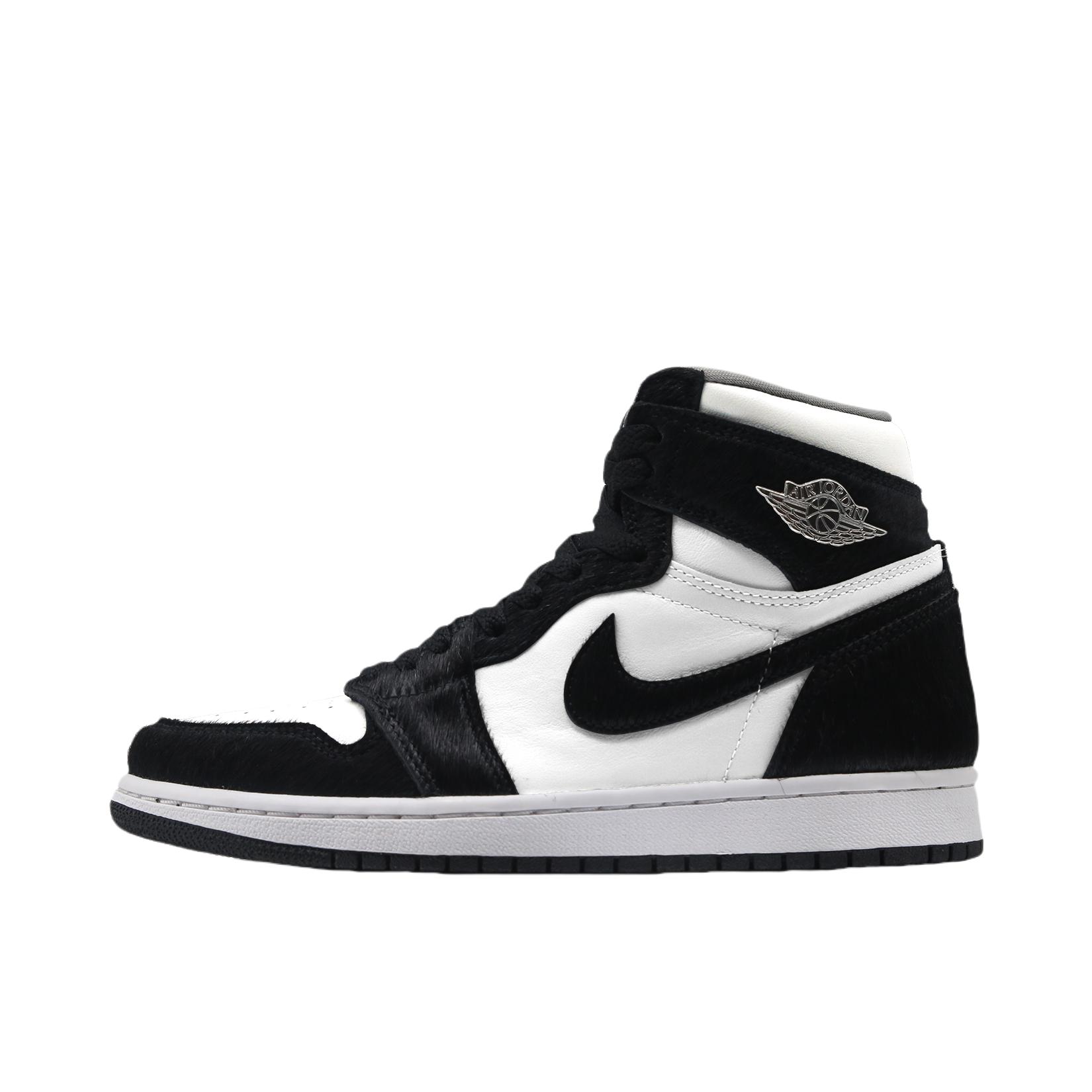 推荐商品：【定制球鞋】Air Jordan 1 减震 耐磨 透气 平跟 复古 潮流 简约 包裹性 防滑 轻便 支撑 增高 板鞋 女款/熊猫/黑色/白色