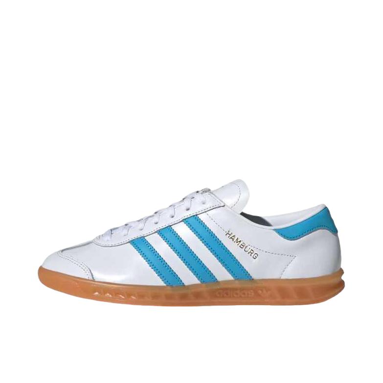 推荐商品：adidas Originals Hamburg 绒面革 复古 轻便 防滑耐磨 合成革 运功休闲鞋 白色