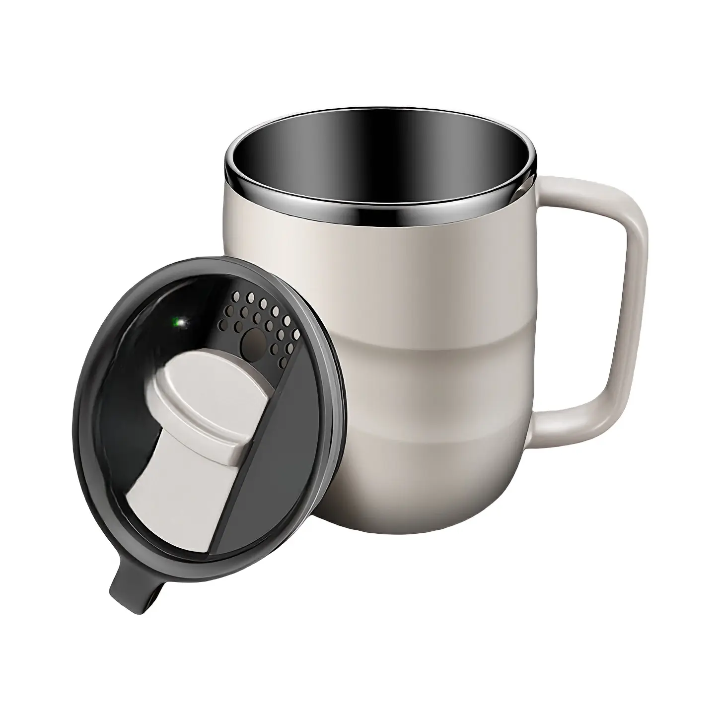 推荐商品：西来美 400ml 304不锈钢 双层防烫马克杯 XLM230401