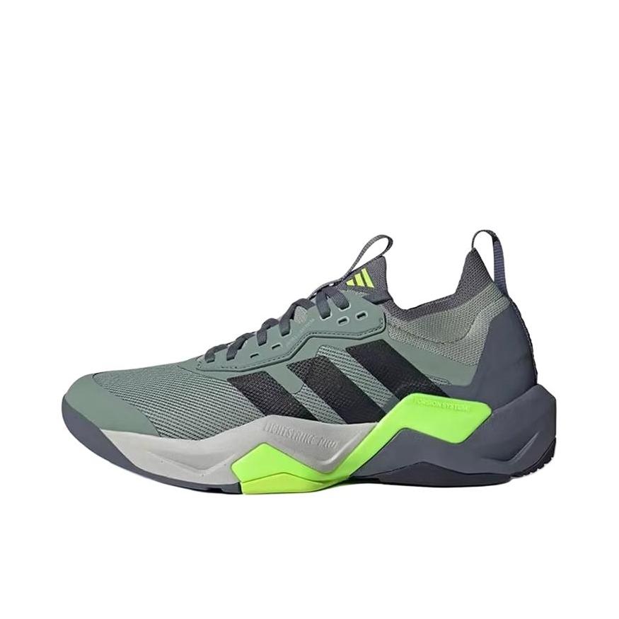 推荐商品：adidas Rapidmove Adv 2 百搭 防滑 耐磨 综合训练 缓震低帮 回弹训练鞋 绿色