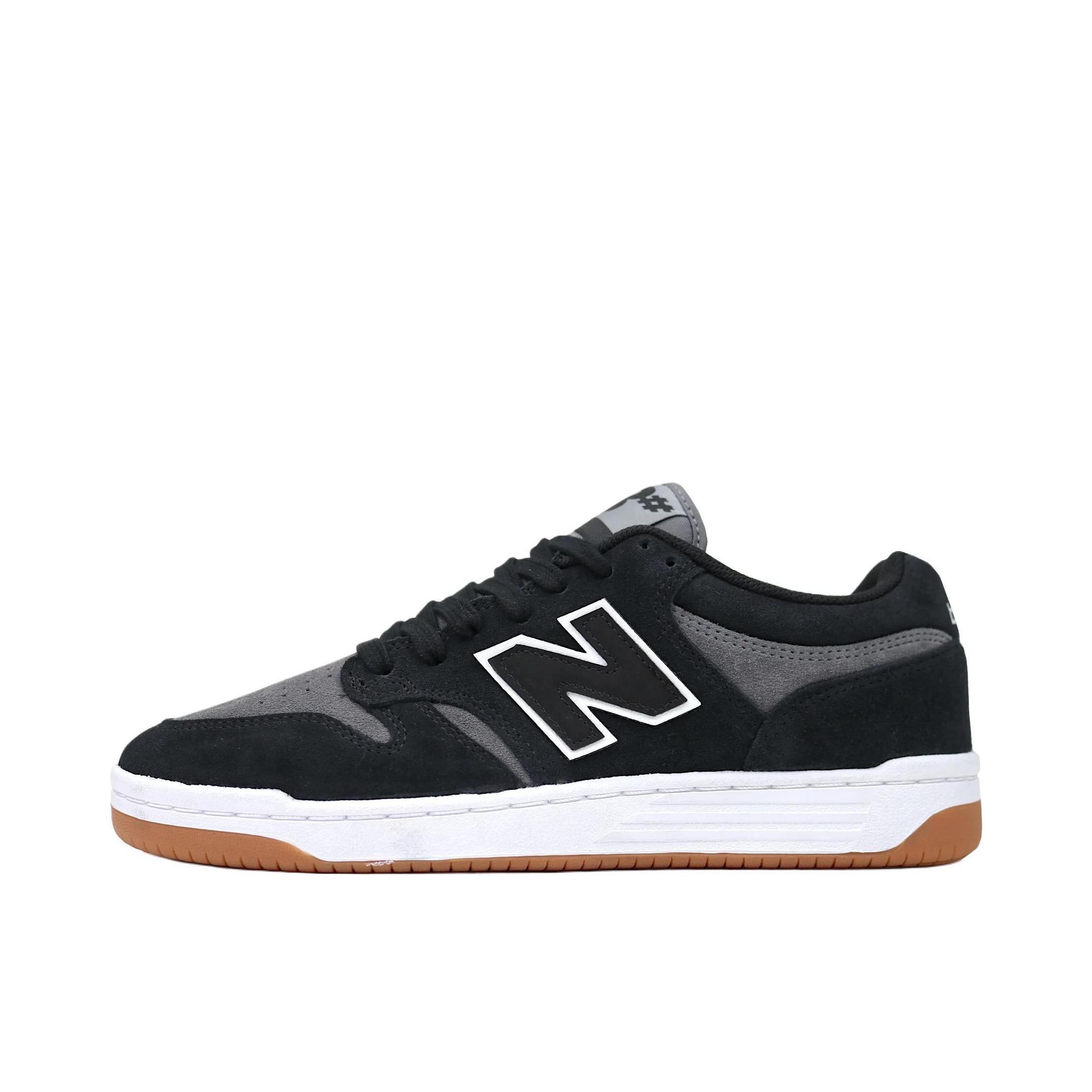 推荐商品：New Balance numeric 480 薄底 减震耐磨 防滑轻便 透气 复古 板鞋 D宽/黑色/灰色