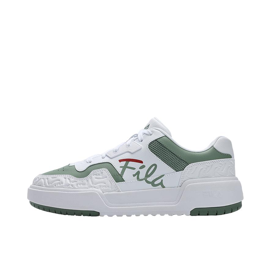 推荐商品：【易烊千玺同款】 FILA/斐乐 CAMPUS 板鞋 复古轻便系带低帮 绿色