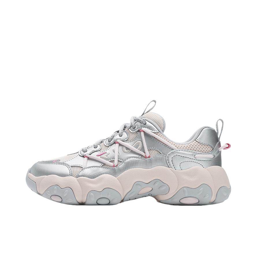 推荐商品：FILA/斐乐 猫爪6代 老爹鞋 低帮休闲时尚生活 女款/太空银/格里芬粉