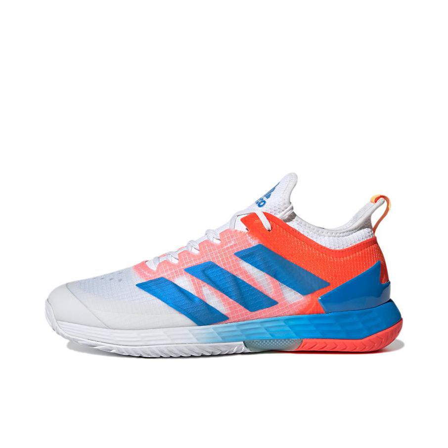 推荐商品：adidas Adizero Ubersonic 4 缓震防滑 轻便透气 织物 合成革 耐磨舒适 训练鞋 白色/红色/蓝色