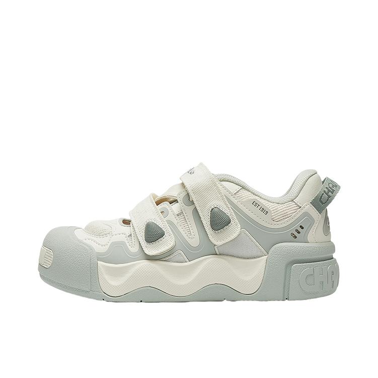推荐商品：Champion/冠军 AutoSkate Mary Jane 蝴蝶结 甜酷 橡胶 魔术贴 玛丽珍 拼接包头 运动休闲鞋 女款/浅绿