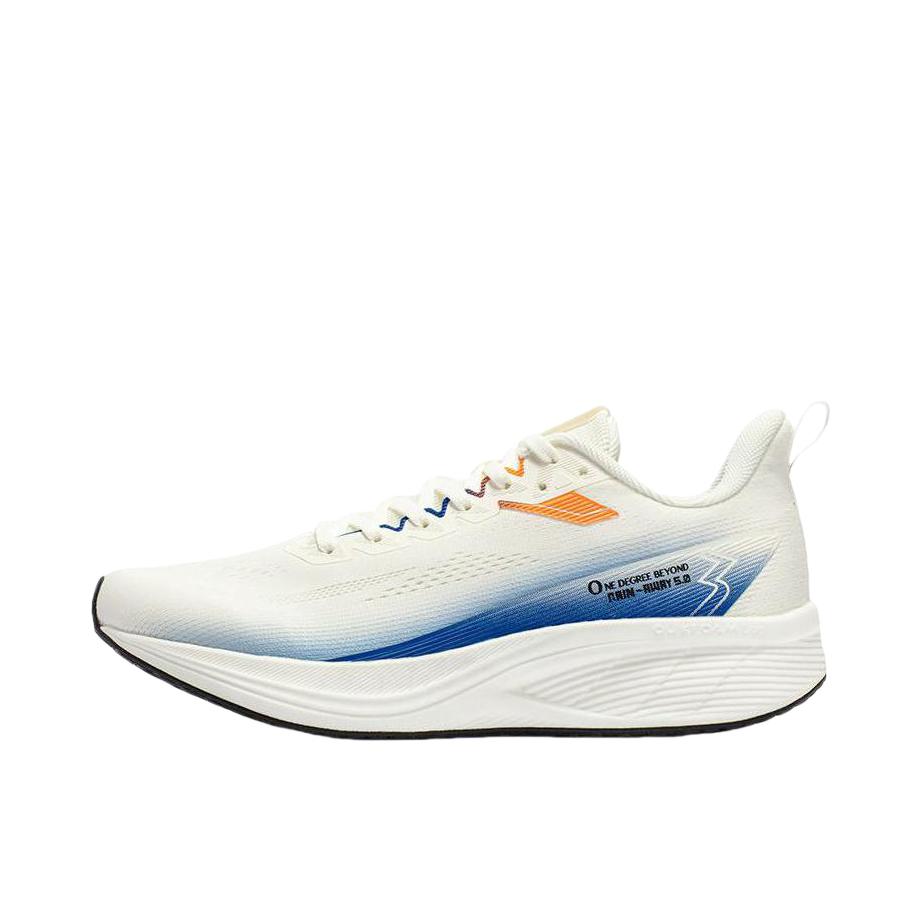 推荐商品：361度 雨逸 跑鞋 橡胶网面透气防滑耐磨缓震轻便潮流百搭慢跑 羽毛白/数字蓝