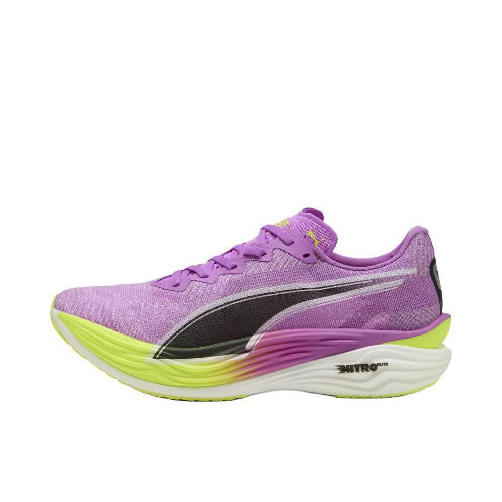 推荐商品：Puma/彪马 Deviate Nitro Elite 3 彪破精英 碳板 缓震回弹 舒适透气 防滑耐磨 健步 跑鞋 男款/紫色