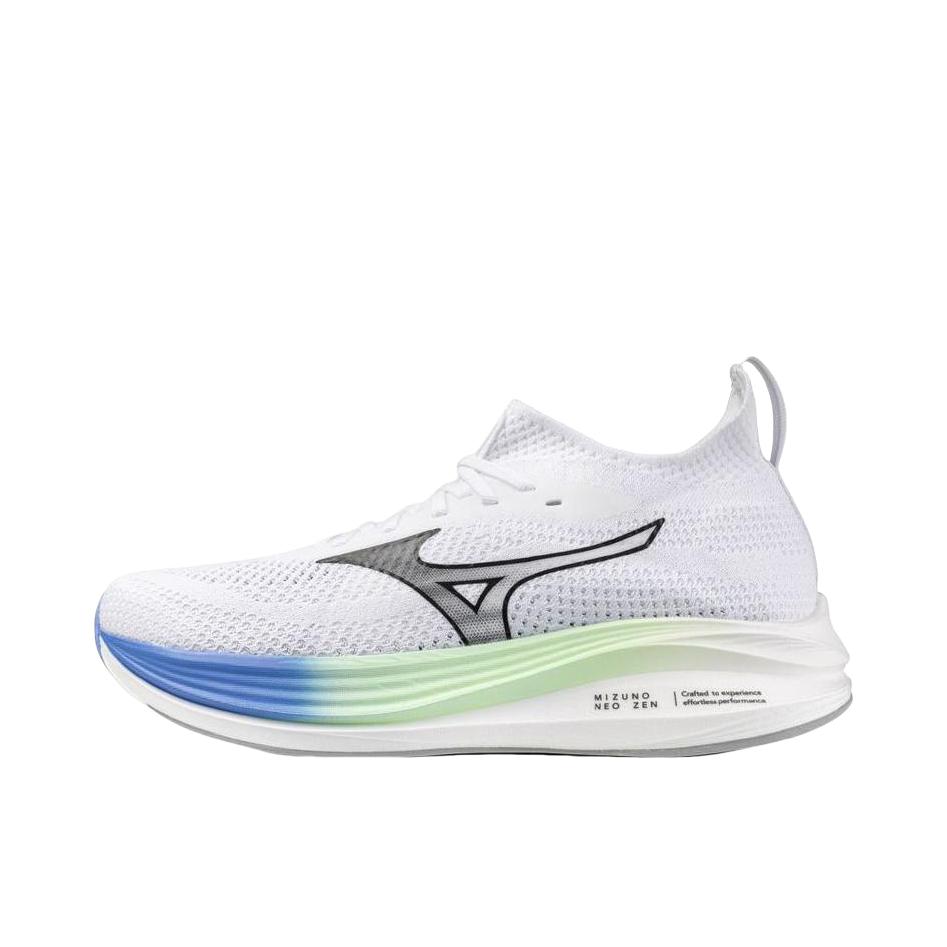 推荐商品：Mizuno/美津浓 Neozen 防滑耐磨 舒适减震 中帮 时尚百搭 跑鞋 白色/黑色/蓝色
