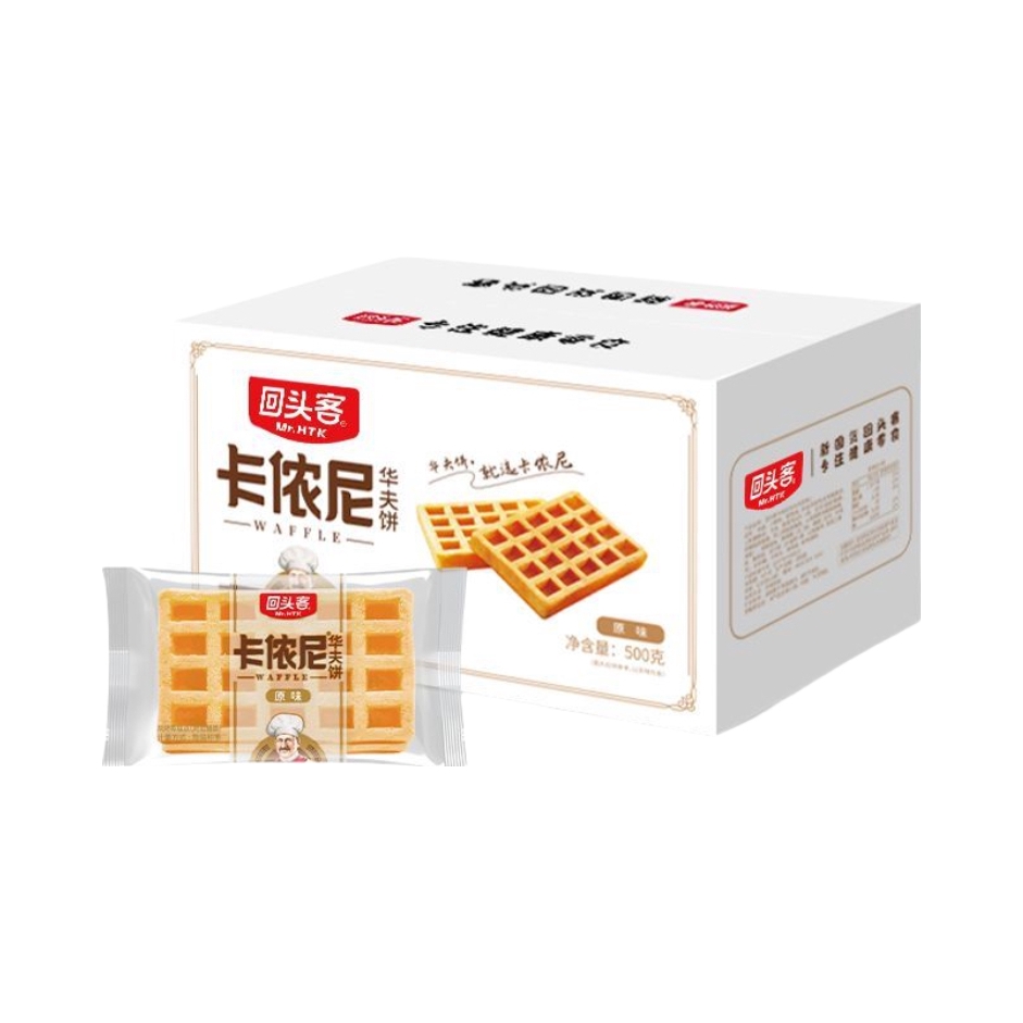 推荐商品：回头客 卡侬尼华夫饼 箱装