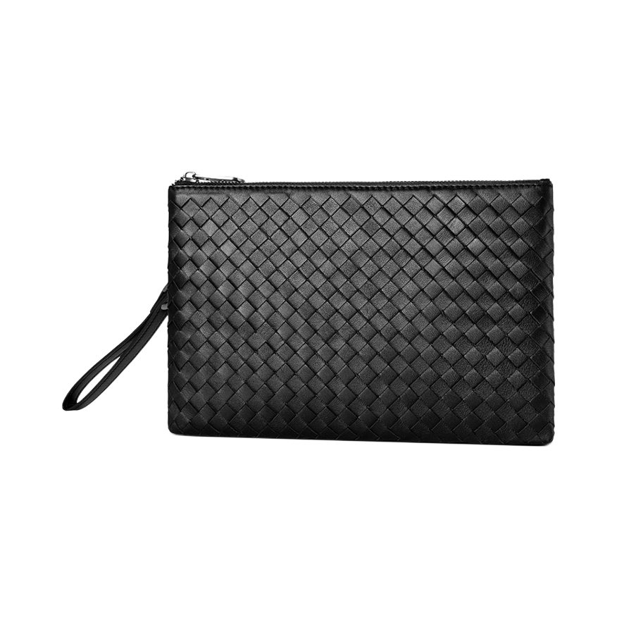 推荐商品：DOSRFINI/杜莎菲尼 常规大容量欧美编织真皮羊皮信封包手包手拿包