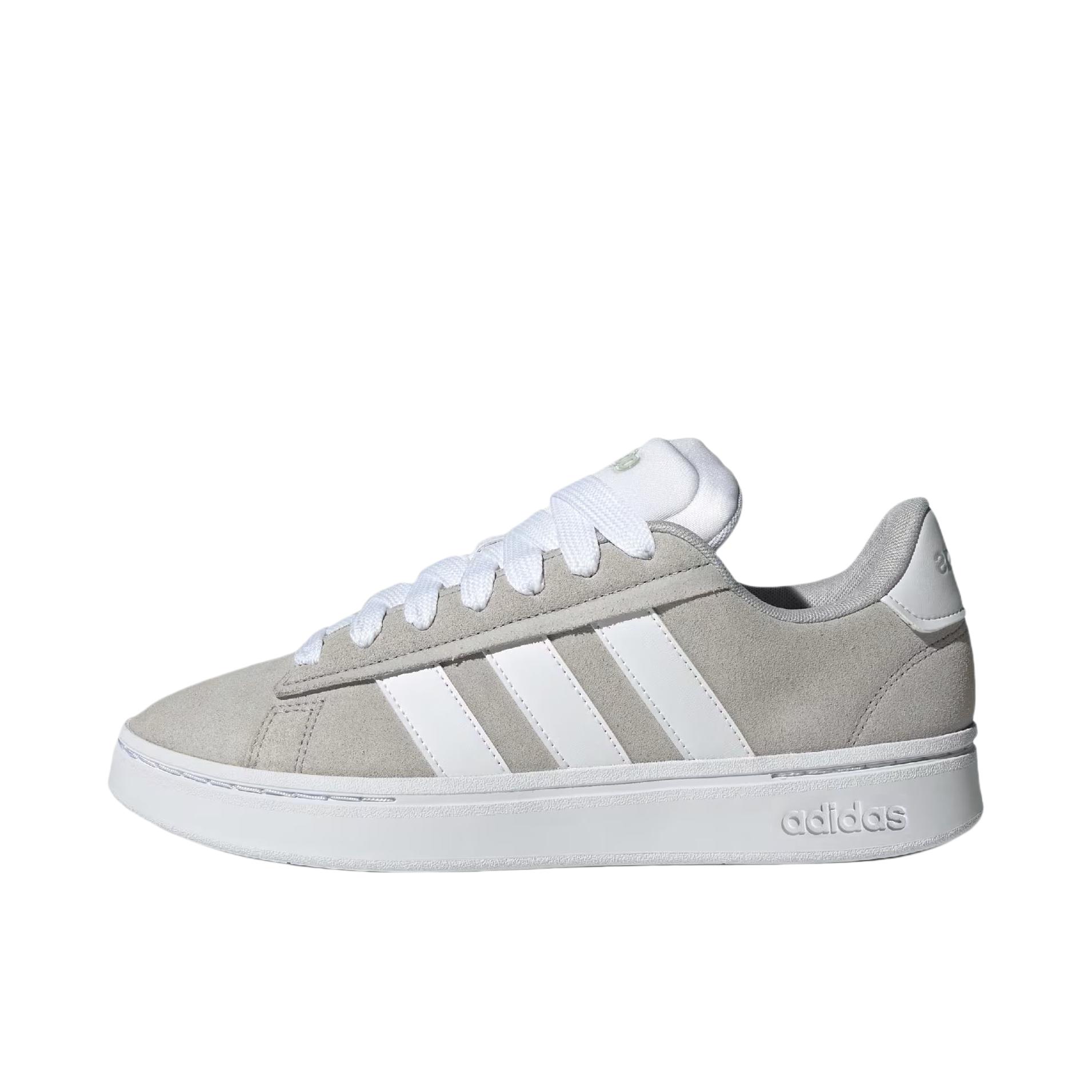 推荐商品：adidas Grand Court Alpha 面包鞋 板鞋 减震透气防滑耐磨百搭复古轻运动薄底贴合 灰色
