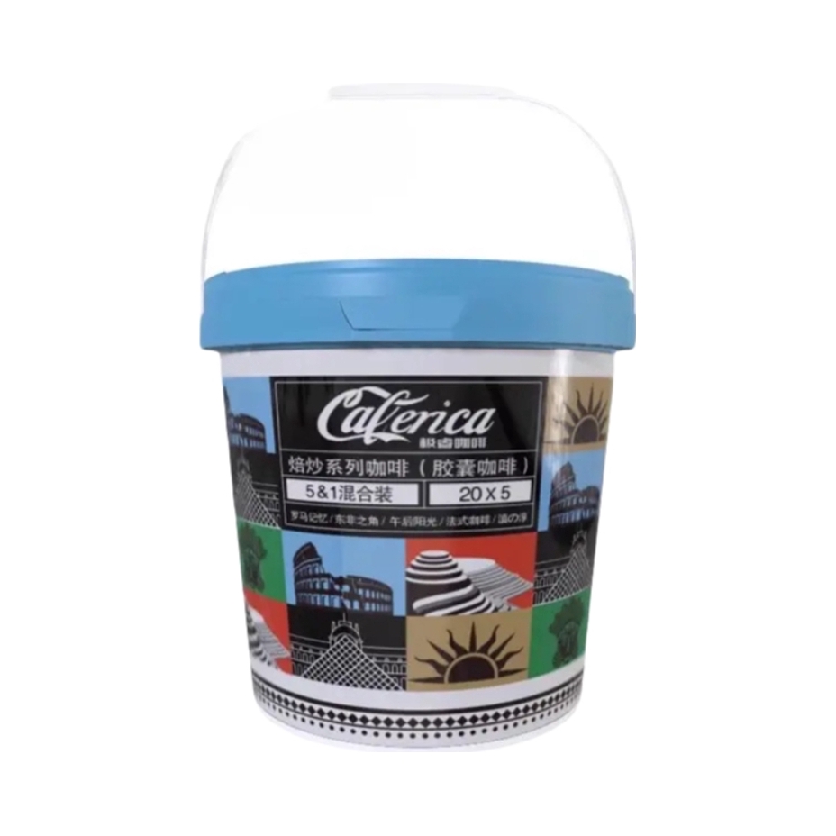 推荐商品：Caferica/极睿 焙炒系列 意式浓缩胶囊咖啡 桶装