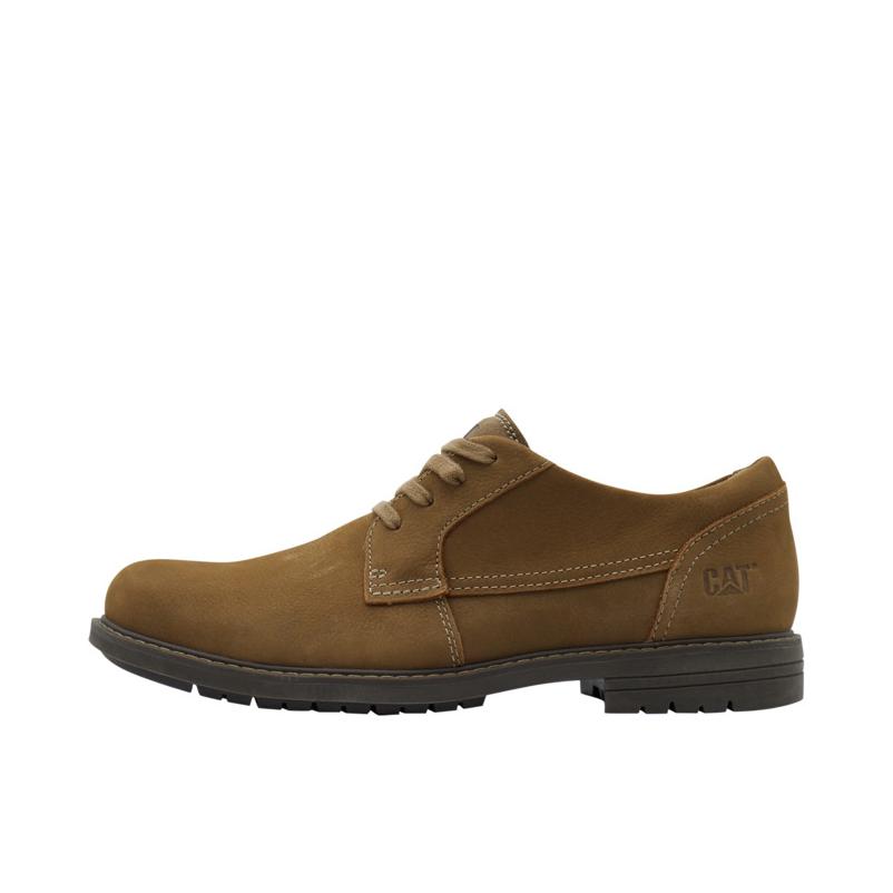 推荐商品：Cat Cason  防滑耐磨 舒适透气 牛皮革 正装 简约复古 止滑 休闲风  通勤鞋 工装鞋 马丁靴 棕褐色 