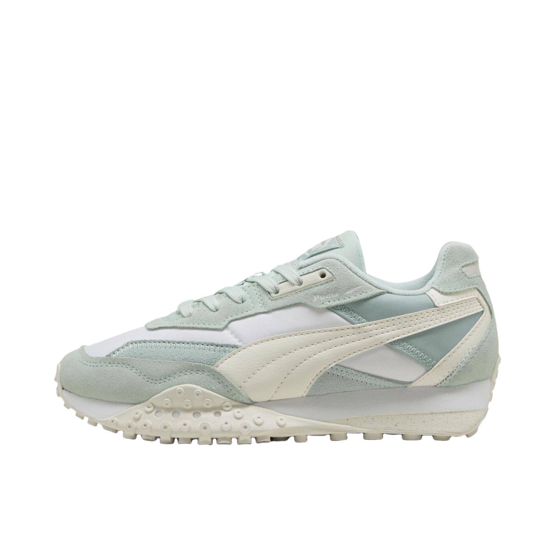 推荐商品：Puma/彪马 Blacktop Rider 运动休闲鞋 舒适减震防滑耐磨复古简约 绿色/白色