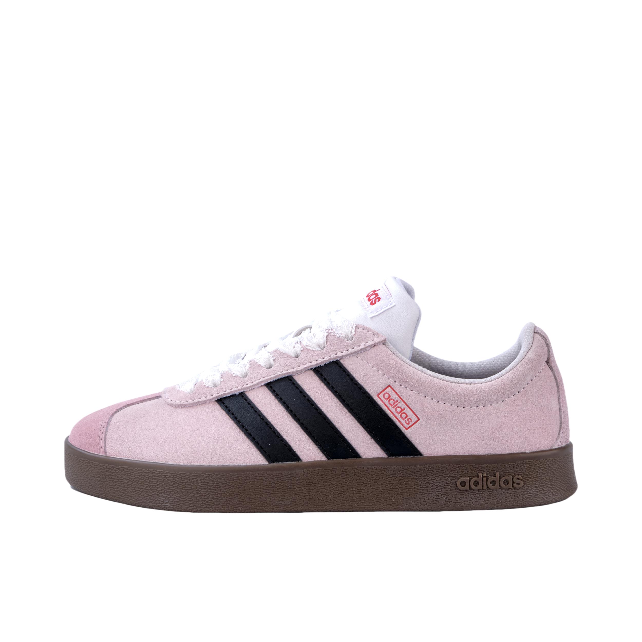 推荐商品：【定制球鞋】Adidas neo VL Court 2.0 德训鞋 板鞋 复古轻便耐磨芭蕾风甜美文艺抗冲击性防水 粉红色 