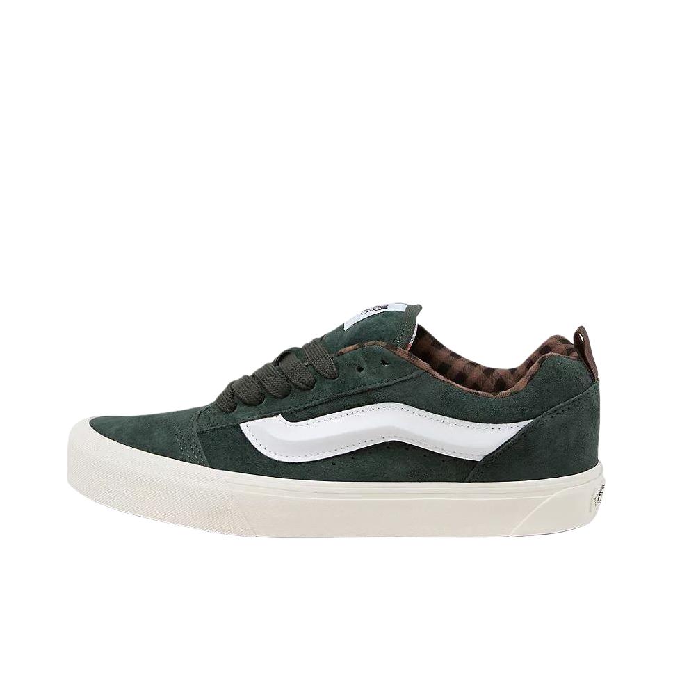 推荐商品：Vans/范斯 Knu-Skool 板鞋 面包鞋 滑板鞋 复古美式时尚防水支撑贴合圆头 深绿色/白色/黑色