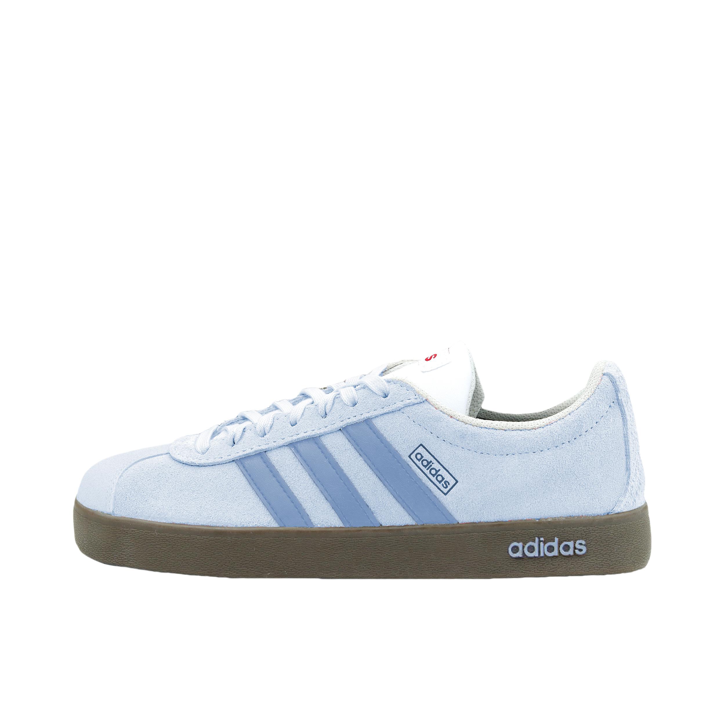 推荐商品：【定制球鞋】Adidas neo VL Court 2.0 德训鞋 板鞋 轻便耐磨芭蕾风甜美文艺抗冲击性防水 蓝色/棕色
