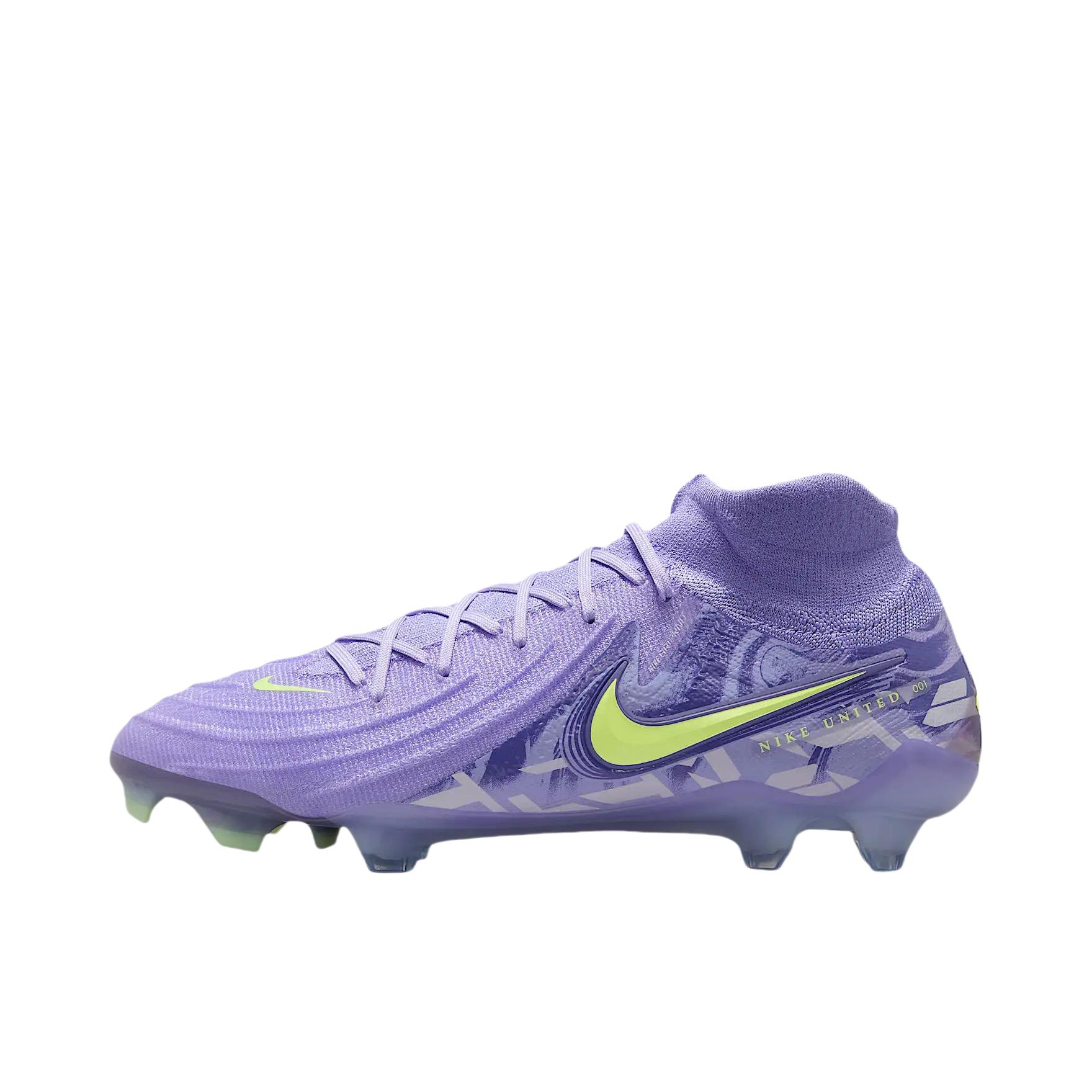 推荐商品：Nike Phantom GX 2 Elite NU1 FG 顶级 胶质长钉 硬天然草场 舒适防滑 足球鞋 紫玛瑙