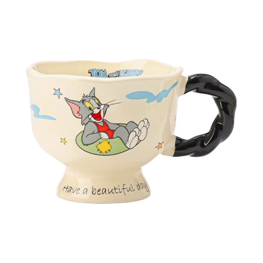 推荐商品：猫和老鼠 350ml 可微波 陶瓷 马克杯 礼盒装