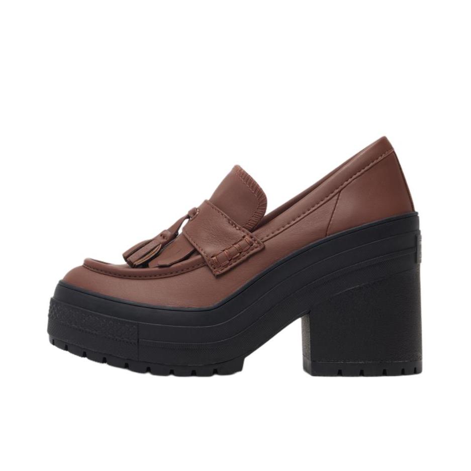 推荐商品：Converse/匡威 Chuck 70 De Luxe Heel 增高 粗跟 防滑耐磨 舒适透气 休闲 支撑 高跟鞋 女款/栗棕色