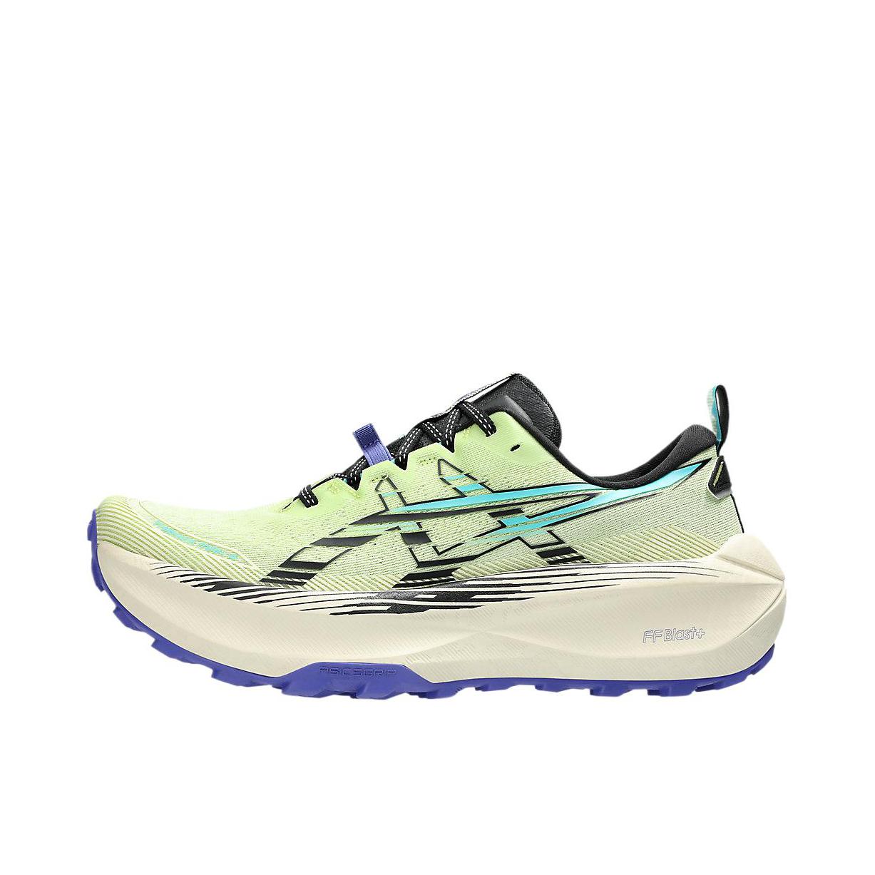 推荐商品：Asics/亚瑟士 Trabuco Max 4 越野跑鞋 缓震回弹防滑耐磨舒适透气合成革低帮 绿色/黑色