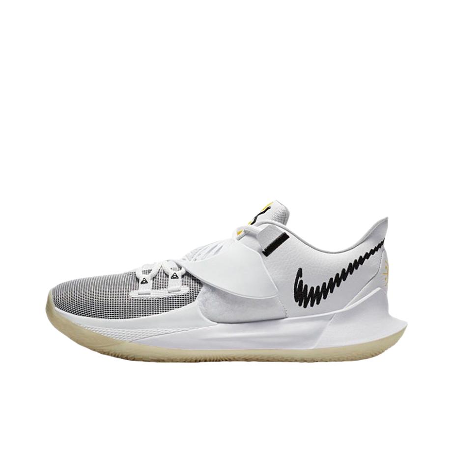 推荐商品：Nike Kyrie Low 3 欧文 zoom 舒适透气 防滑耐磨 轻便减震 包裹性 支撑 圆头 织物 实战 篮球鞋 国内版/白色/黑色