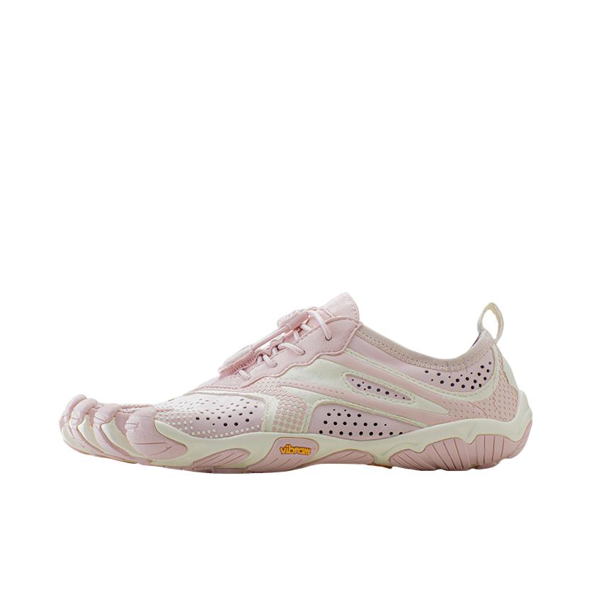 推荐商品：Vibram 防滑耐磨 舒适轻便 减震透气 休闲运动 马拉松 健身 训练鞋 女款/灰粉色  