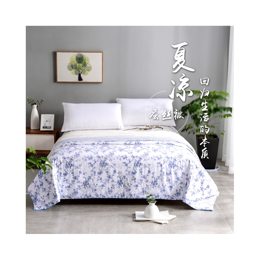 推荐商品：九丝 抗菌 纯棉面料 100%蚕丝被 0H285336