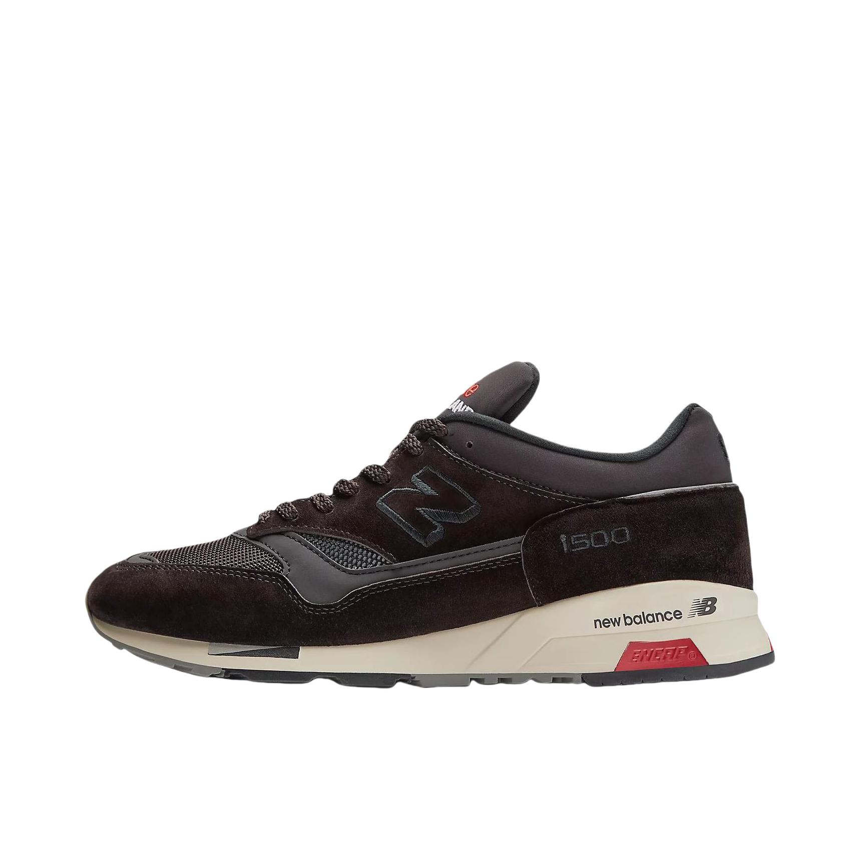 推荐商品：New Balance 1500 跑鞋 减震回弹透气防滑耐磨马拉松合成革织物复古包裹性轻便圆头贴合 D宽/黑色/棕色