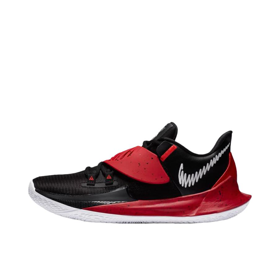 推荐商品：Nike Kyrie Low 3 欧文 zoom 舒适透气 防滑耐磨 轻便减震 包裹性 支撑 圆头 织物 实战 篮球鞋 黑色/红色/白色