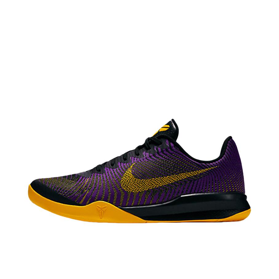 推荐商品：Nike Kobe Mentality 2 科比 篮球鞋 耐磨防滑减震回弹支撑轻便复古圆头实战织物合成革透气低帮 Purple Gold 紫金