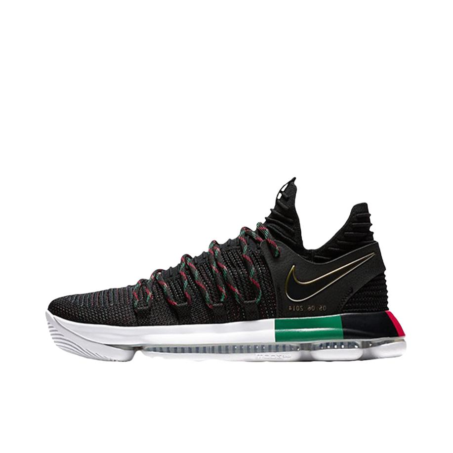 推荐商品：Nike KD 10 舒适缓震 防滑耐磨 轻便透气 实战 圆头 百搭 系带 篮球鞋 Black History Month (2018) 黑人月
