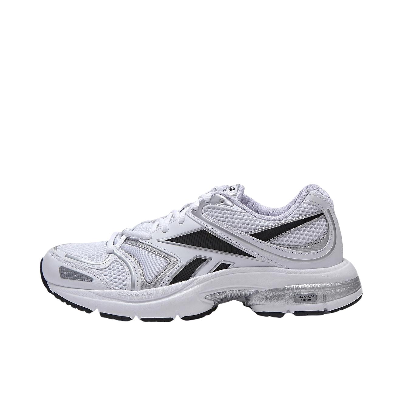 Reebok/锐步 Premier Road Plus VI 运动休闲鞋 经典复古织物拼接合成革圆头减震轻便包裹性 白色