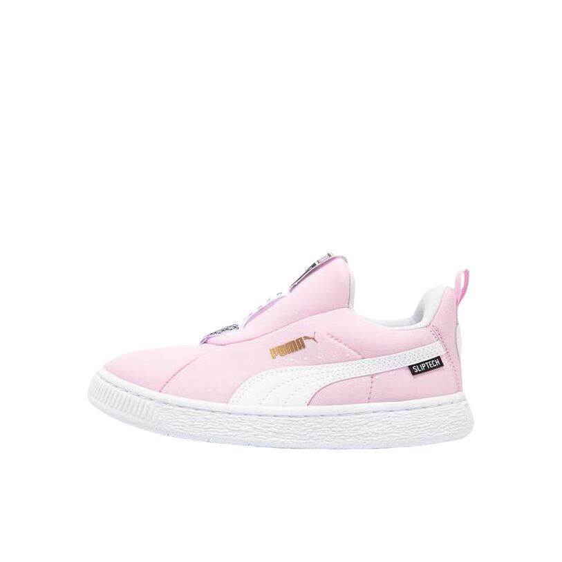 推荐商品：Puma/彪马 SUEDE JOYFLEX SLIPTECH OG 复古 休闲 板鞋儿童 小童/浅粉色/白色