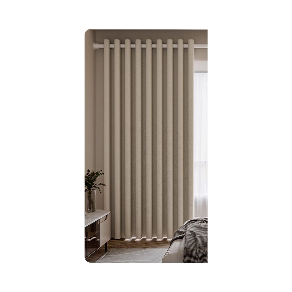 推荐商品：东方兰 免打孔款 遮光度95% 窗帘