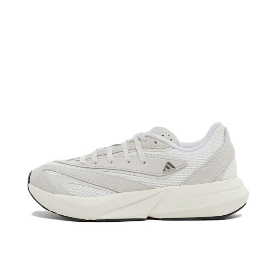 推荐商品：【宋雨琦同款】 adidas Lightstride 跑鞋 防滑耐磨缓震回弹低帮简约时尚舒适百搭轻运动训练 米色/白色 
