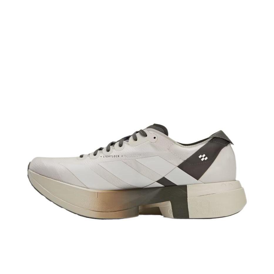 推荐商品：adidas Adizero Adios Pro 4 跑鞋 碳柱缓震防滑耐磨低帮休闲贴合短跑支撑 灰色