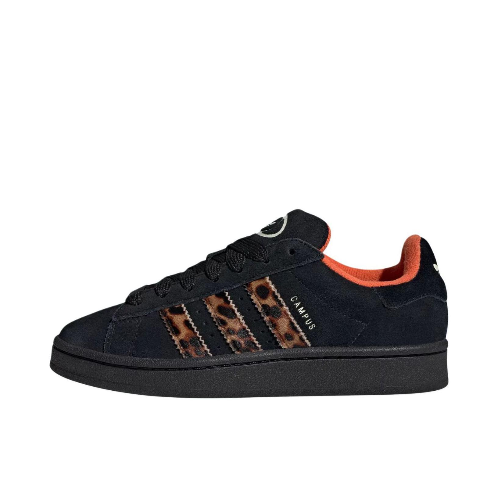 推荐商品：adidas Originals Campus 00s 板鞋 面包鞋 复古缓震透气轻便薄底贴合耐穿圆头包裹性平跟支撑 黑色/橙色 
