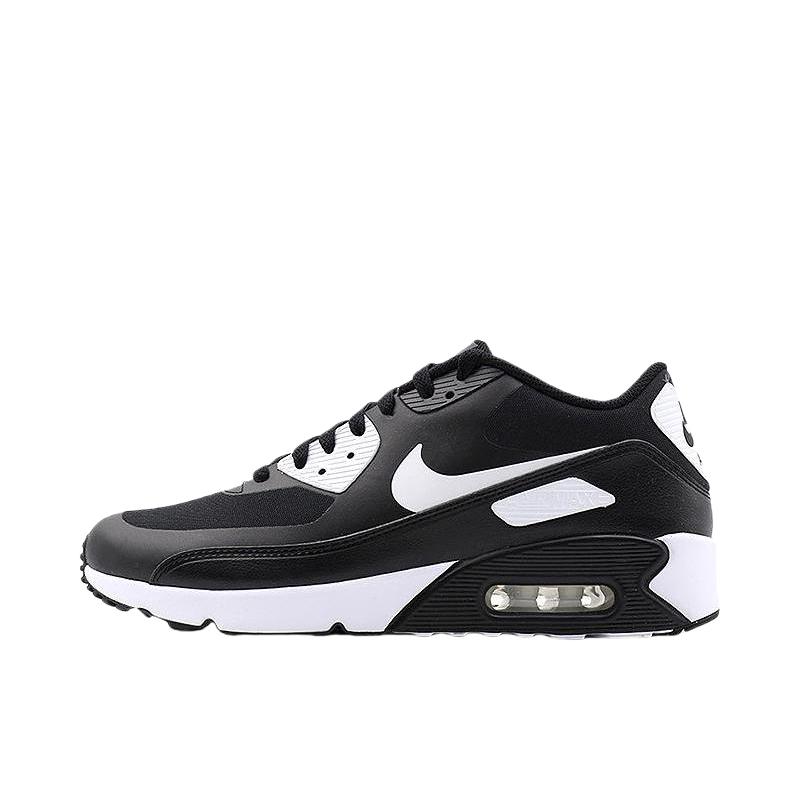 推荐商品：Nike Air Max 90 Ultra 跑鞋 气垫缓震防滑耐磨舒适轻便百搭简约运动网布低帮贴合 Essential Black White 黑白尾