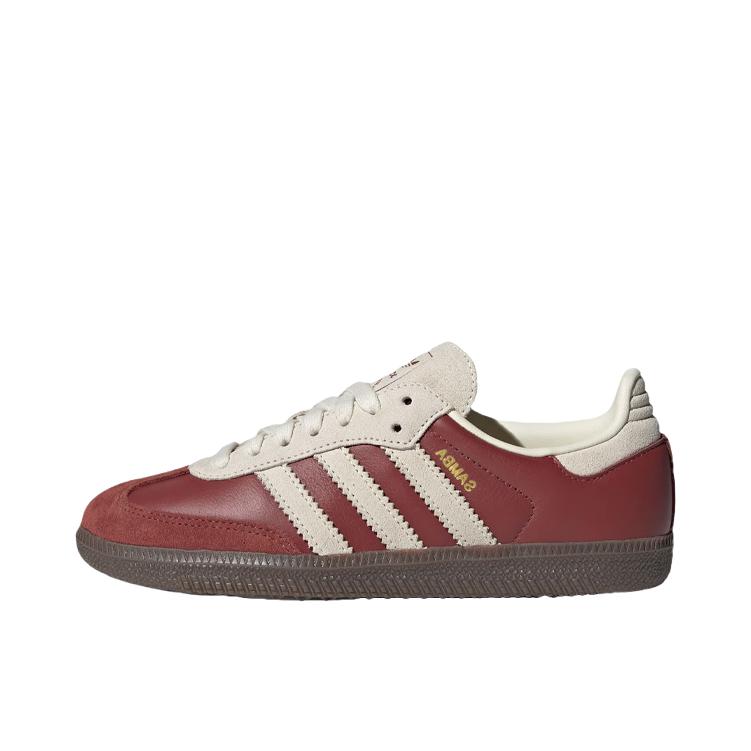 推荐商品：adidas Originals Samba OG T头鞋 板鞋 经典复古舒适百搭耐磨合成革圆头薄底贴合  红色