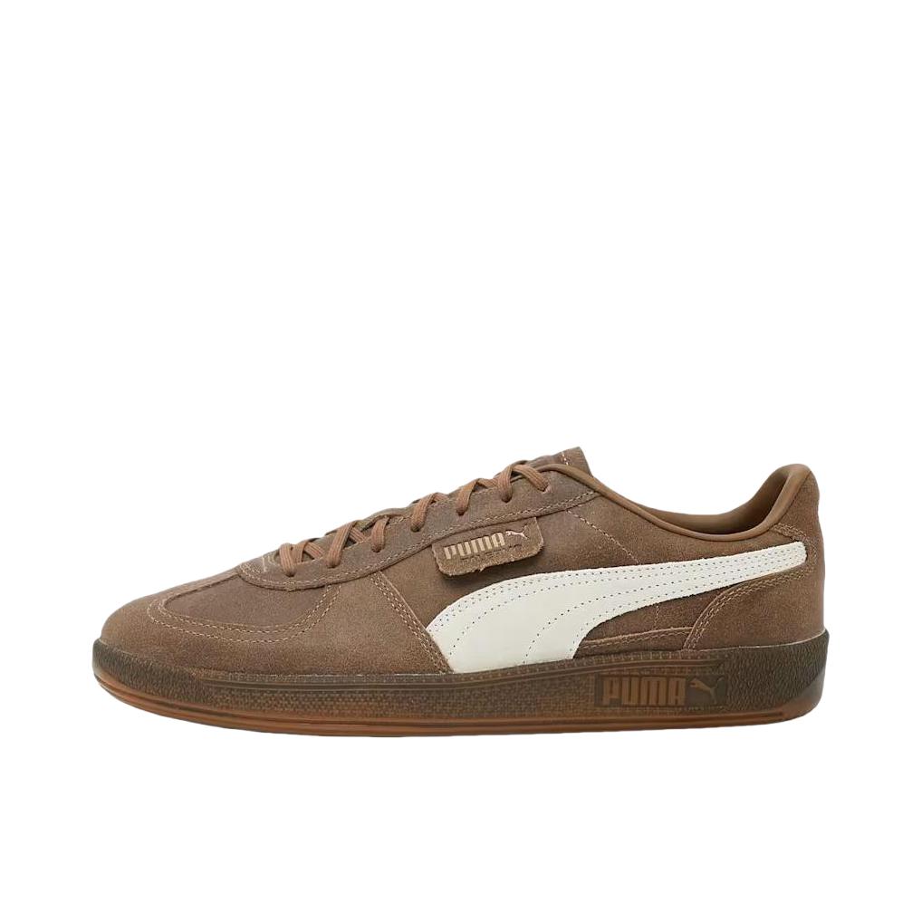 推荐商品：【朴彩英同款】 Puma/彪马 Palermo Og T头鞋 德训鞋 运动休闲鞋 时尚潮流拼接舒适百搭薄底复古 深棕色/白色