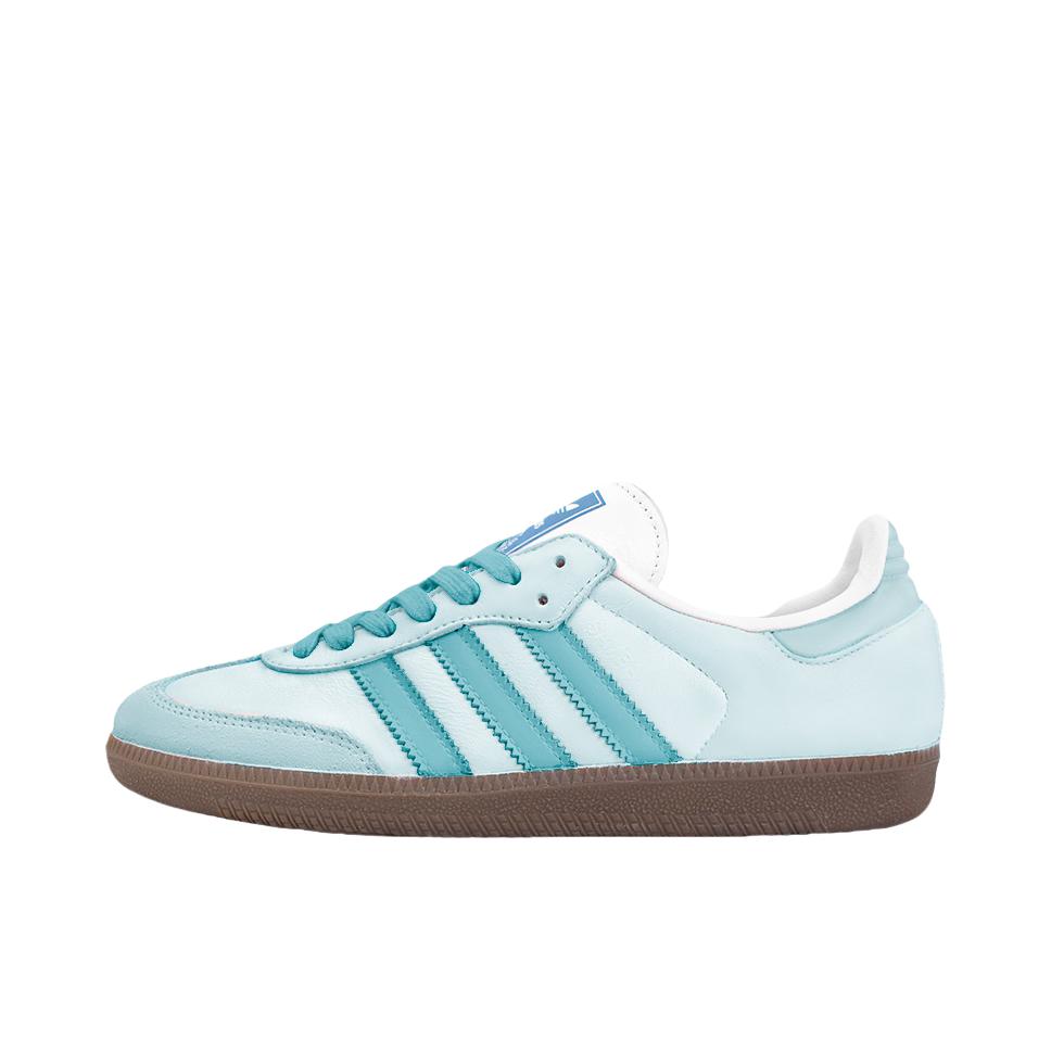 推荐商品：【定制球鞋】 adidas originals SAMBA OG 德训鞋 板鞋 防滑耐磨复古潮流防水织物双鞋带 木羽 