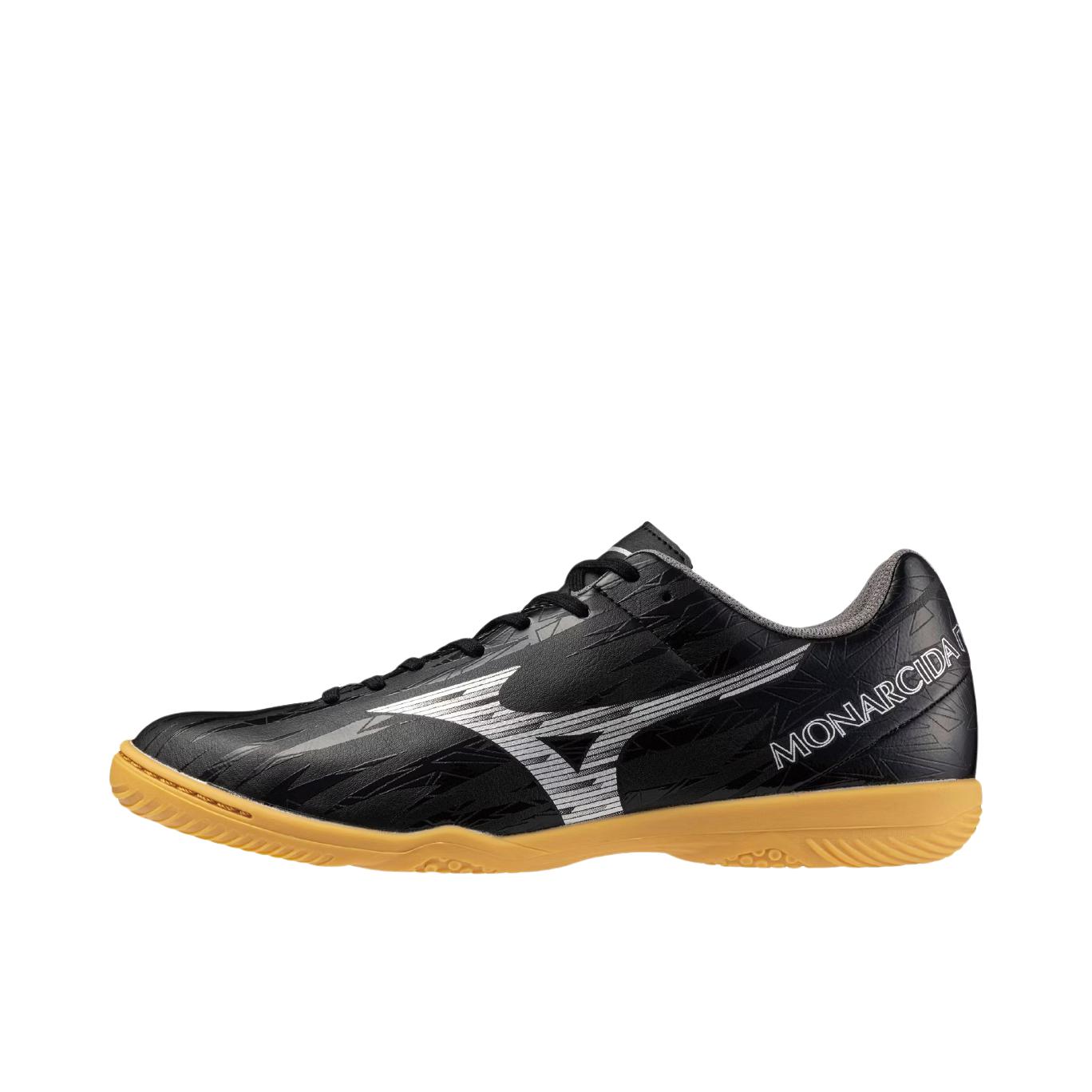 推荐商品：Mizuno/美津浓 Monarcida Neo sala Club IN 平底 稳定 足球鞋 黑色/黄色/银色
