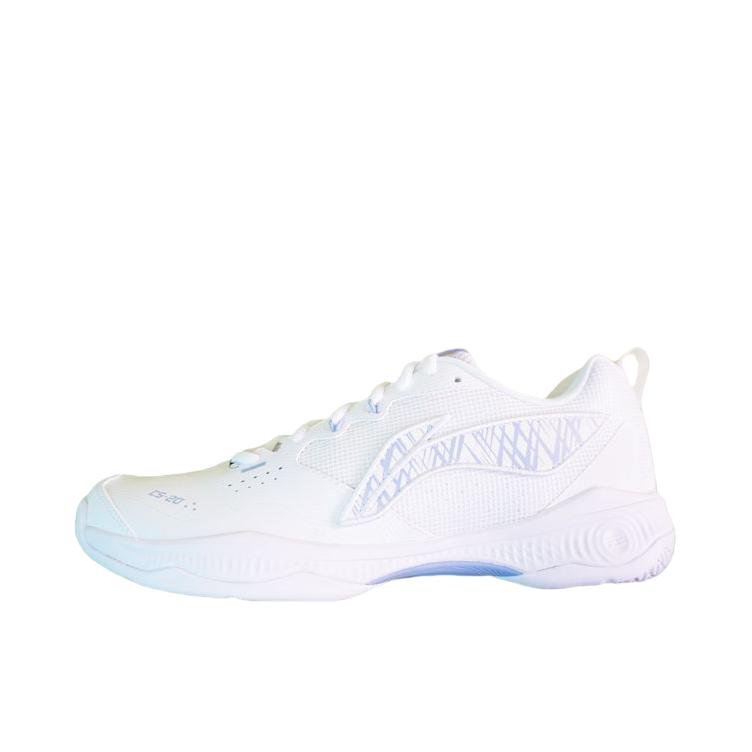 推荐商品：李宁 羽毛球鞋 系带缓震回弹专业级 AYTU017 标准白