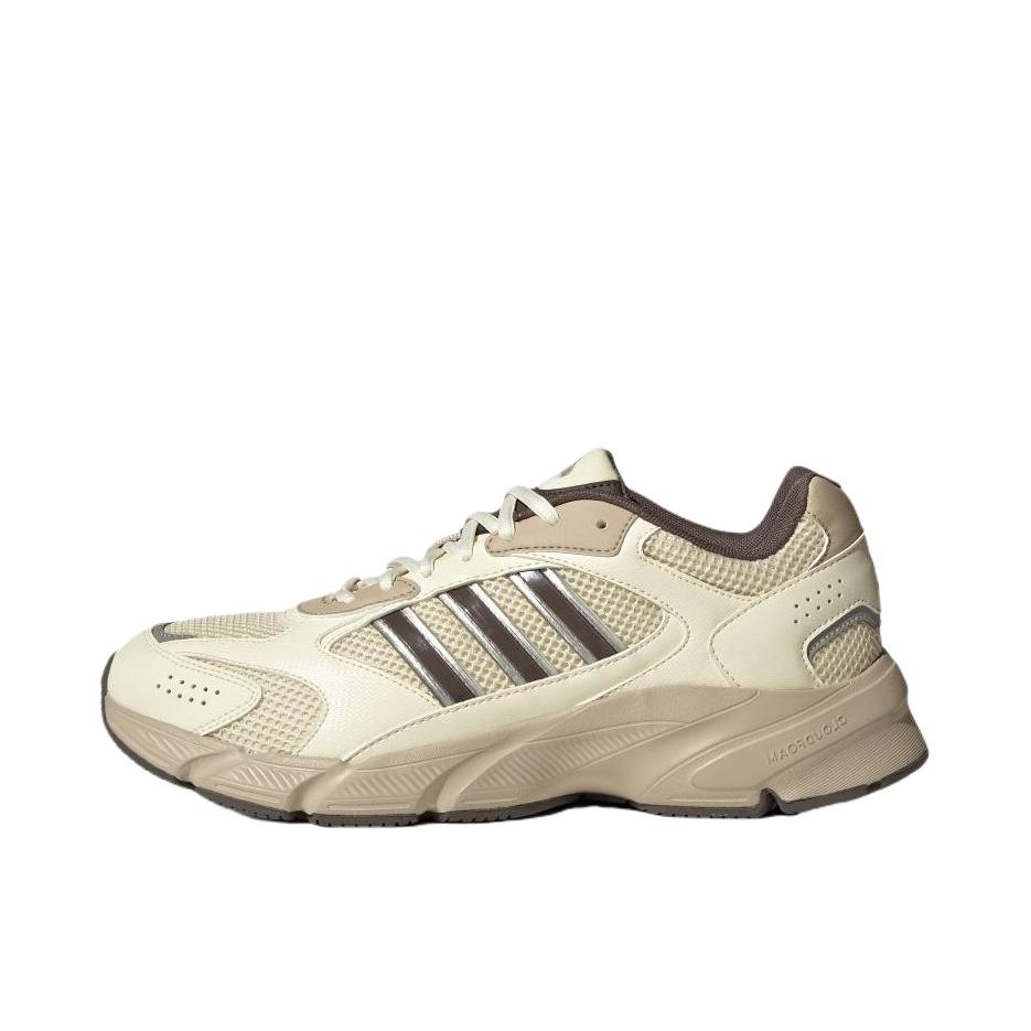 推荐商品：adidas Crazychaos 2000 跑鞋 千禧感网面透气舒适减震防滑耐磨复古百搭轻运动 乳白色/淡芝麻紫粉/矾土棕