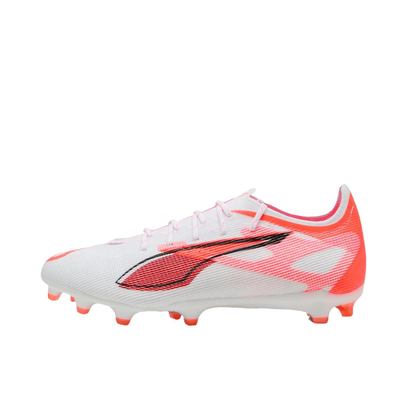 推荐商品：Puma/彪马 Ultra 5 Pro FG/AG 防滑 低帮 系带 圆头 足球鞋 白色/红色