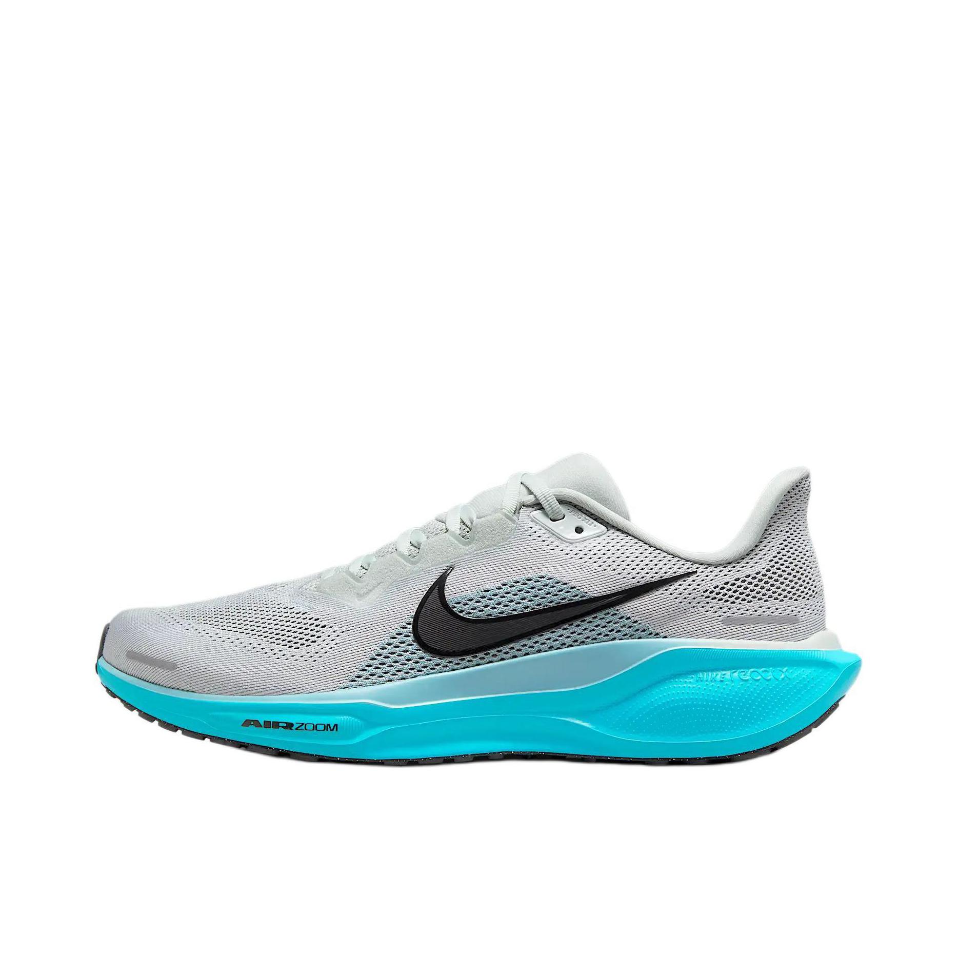 推荐商品：Nike Air Zoom Pegasus 41 飞马 跑鞋 ReactX泡绵缓震透气轻便回弹训练防滑马拉松短跑支撑贴合耐用 绿色/黑色/蓝色