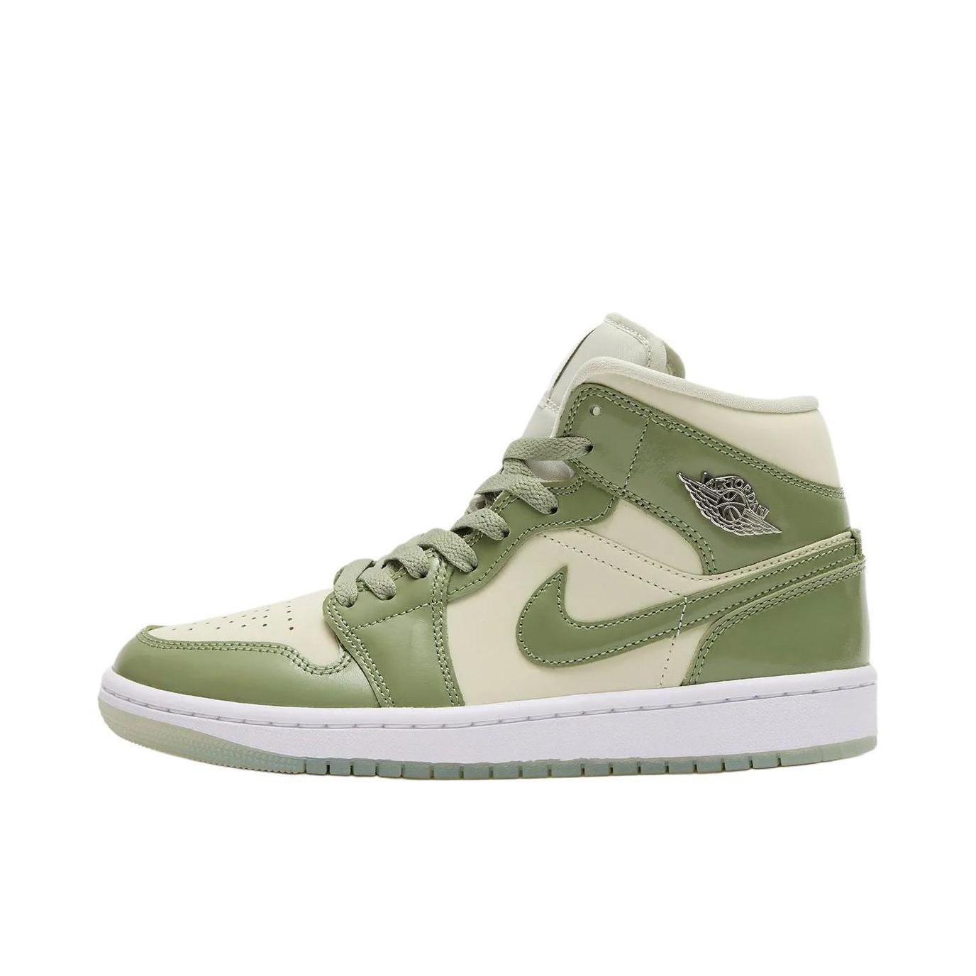 推荐商品：Air Jordan 1 板鞋 运动休闲鞋 复古潮流支撑合成革 草绿色