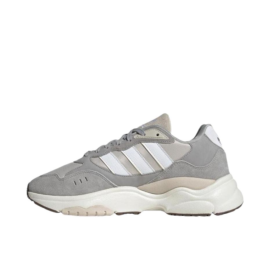 推荐商品：【陈晓同款】adidas originals Retropy F90 防滑耐磨 缓震回弹 网面透气 轻便舒适 复古 运动休闲鞋 灰色/正白色